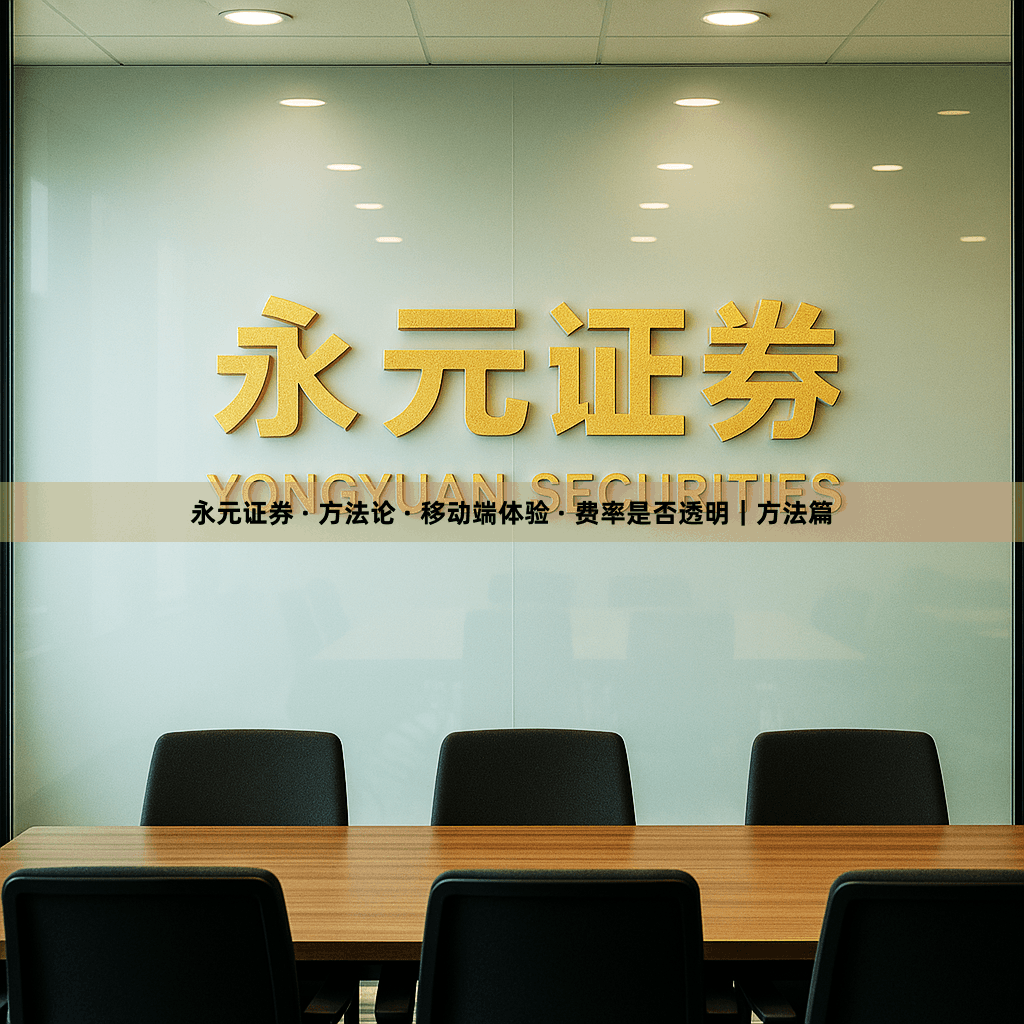 永元证券 · 方法论 · 移动端体验 · 费率是否透明｜方法篇