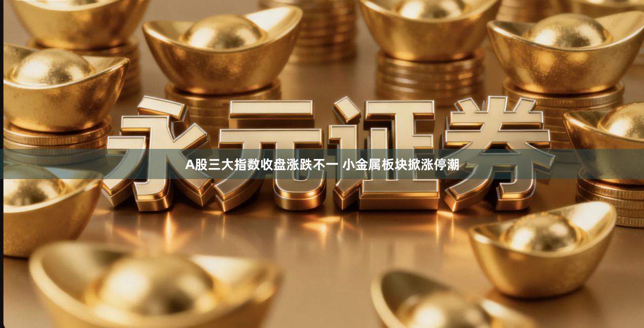 A股三大指数收盘涨跌不一 小金属板块掀涨停潮